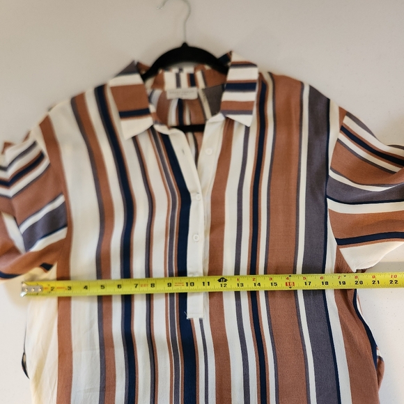 The Dress Forum Striped Midi Summer Classic Vacation Resort Elbow Sleeves Medium - Picture 11 of 13